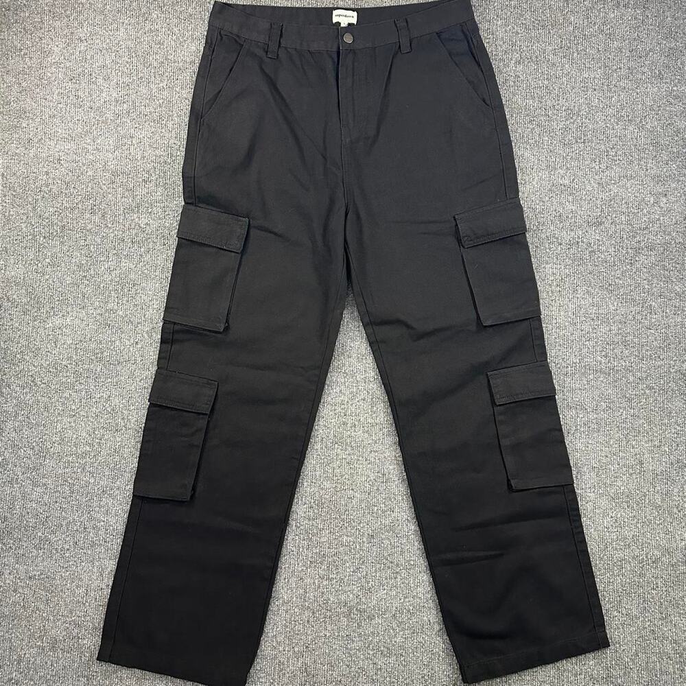 NEW Superdown Women’s Gisele Double Pocket Cargo Pants Baggy Loose Fit Utility L